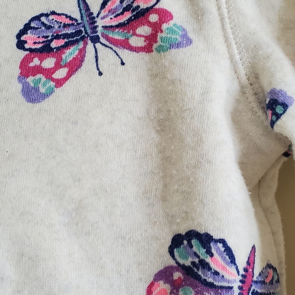 2T Oshkosh girls hoodie with butterfly Zipup - Picture 4 of 4